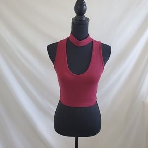 Trendy Red Crop Top